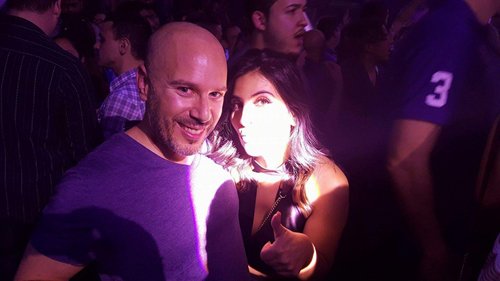 Party at MGM Hakkasan with cute young woman